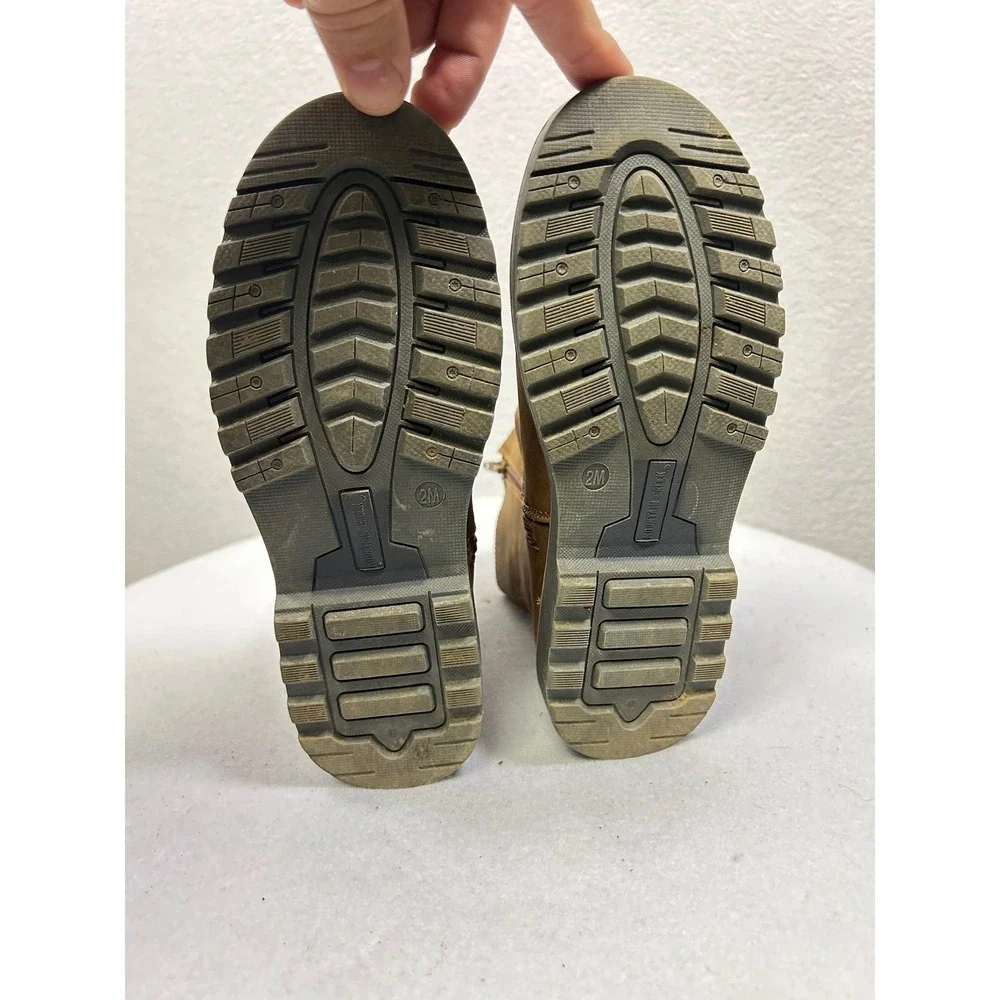 Mountain Creek Weller Boots‎ Kids Size 2M Tan Brown Western Lug Sole